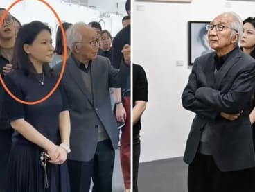 Chinese oil painter, 90, and his 46-year-old actress wife go viral for their 44-year age gap